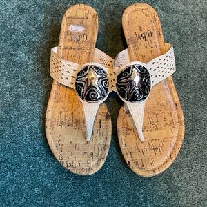 Impo white starfish sandals
